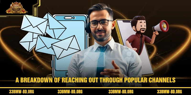 A breakdown of reaching out through popular channels