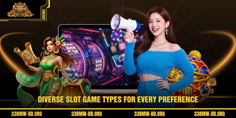Diverse slot game types for every preference