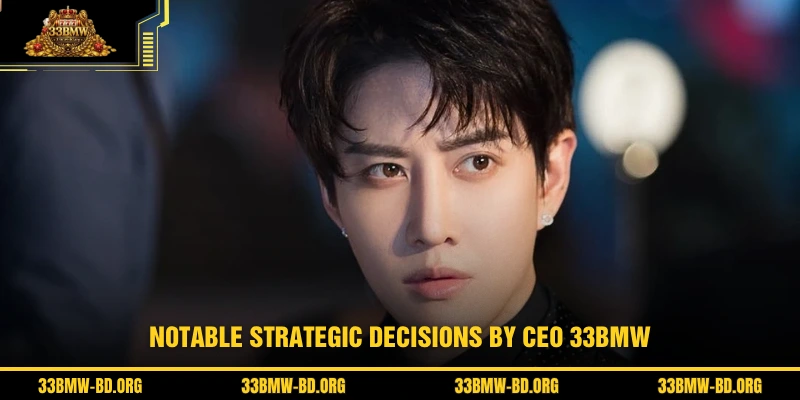 Notable strategic decisions by CEO 33BMW