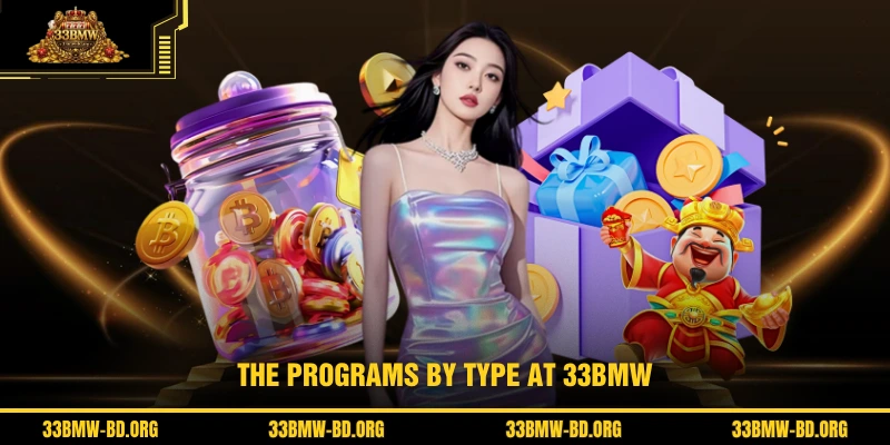 The programs by type at 33BMW